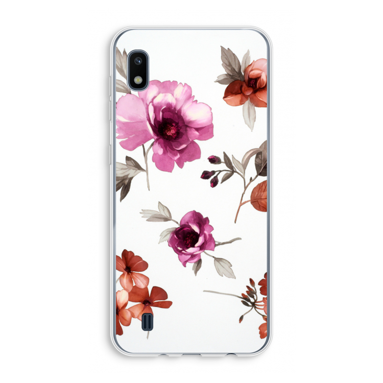 Geschilderde bloemen: Samsung Galaxy A10 Transparant Hoesje
