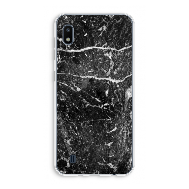 Zwart marmer: Samsung Galaxy A10 Transparant Hoesje