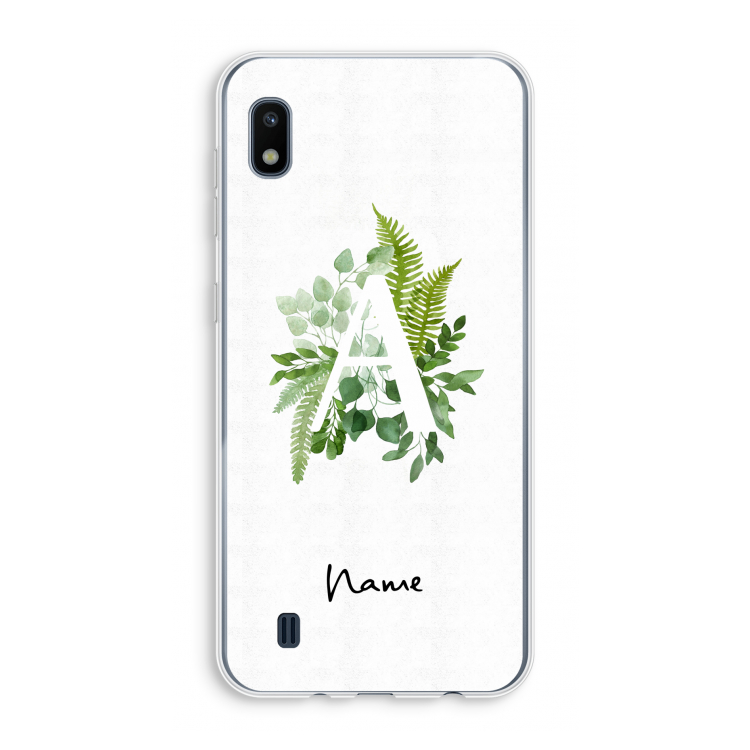 Green Brush: Samsung Galaxy A10 Transparant Hoesje