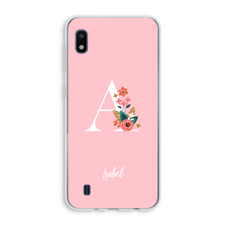Pink Bouquet: Samsung Galaxy A10 Transparant Hoesje