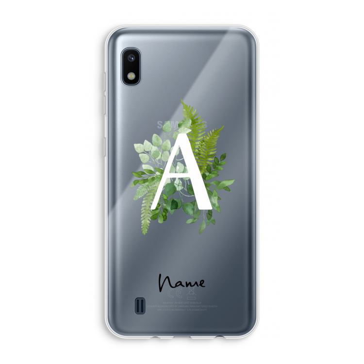 Green Brush: Samsung Galaxy A10 Transparant Hoesje