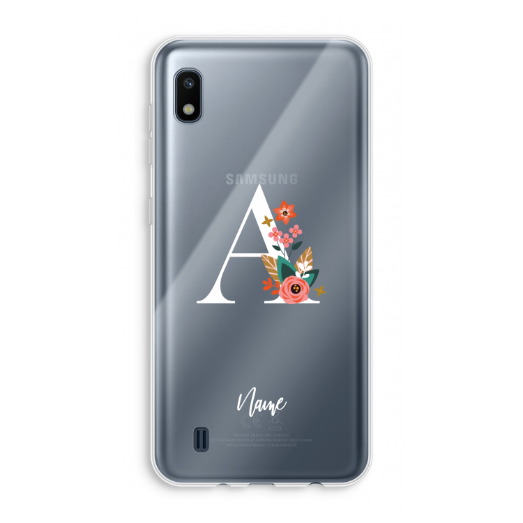 Pink Bouquet: Samsung Galaxy A10 Transparant Hoesje