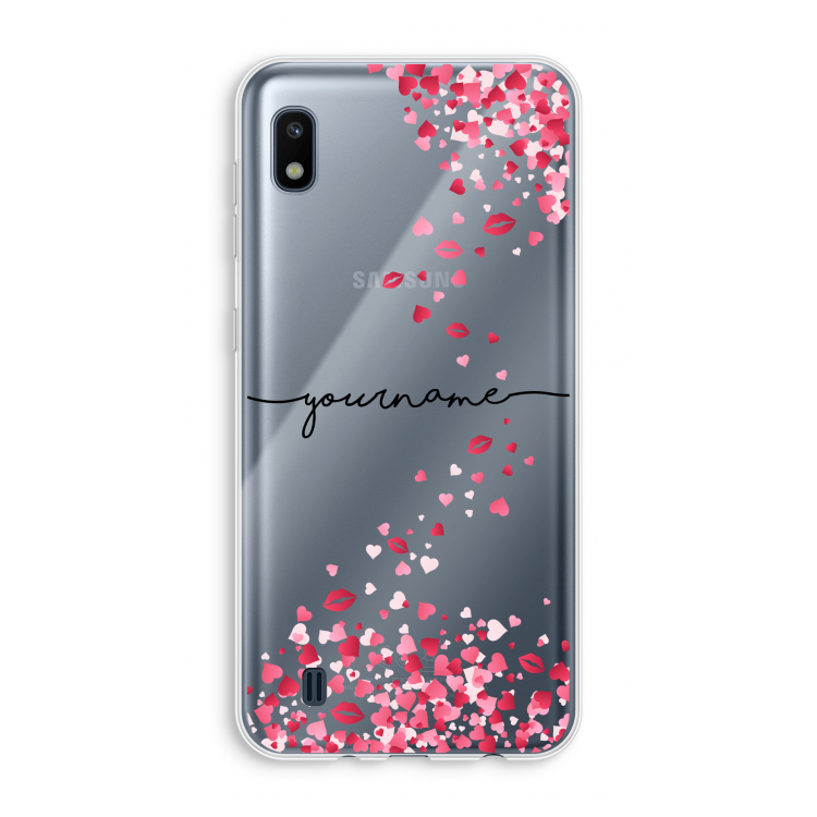 Hartjes en kusjes: Samsung Galaxy A10 Transparant Hoesje