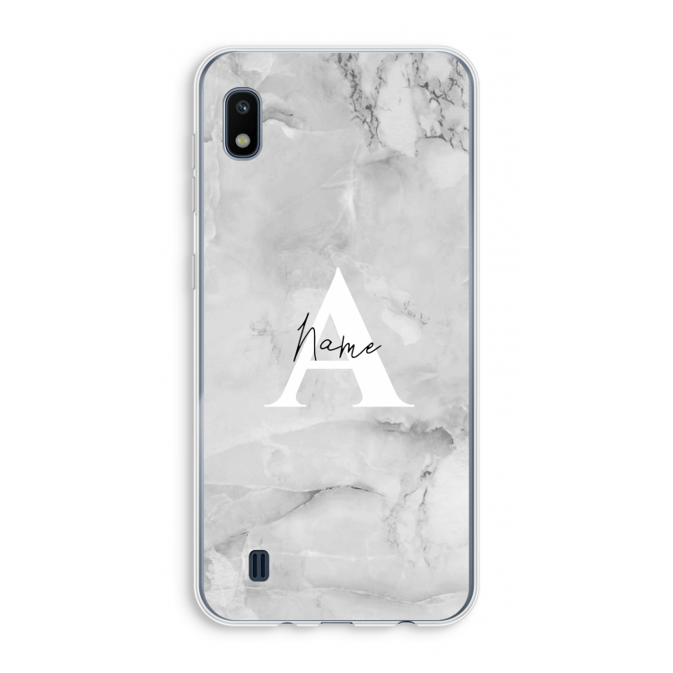 Ivory Marble: Samsung Galaxy A10 Transparant Hoesje