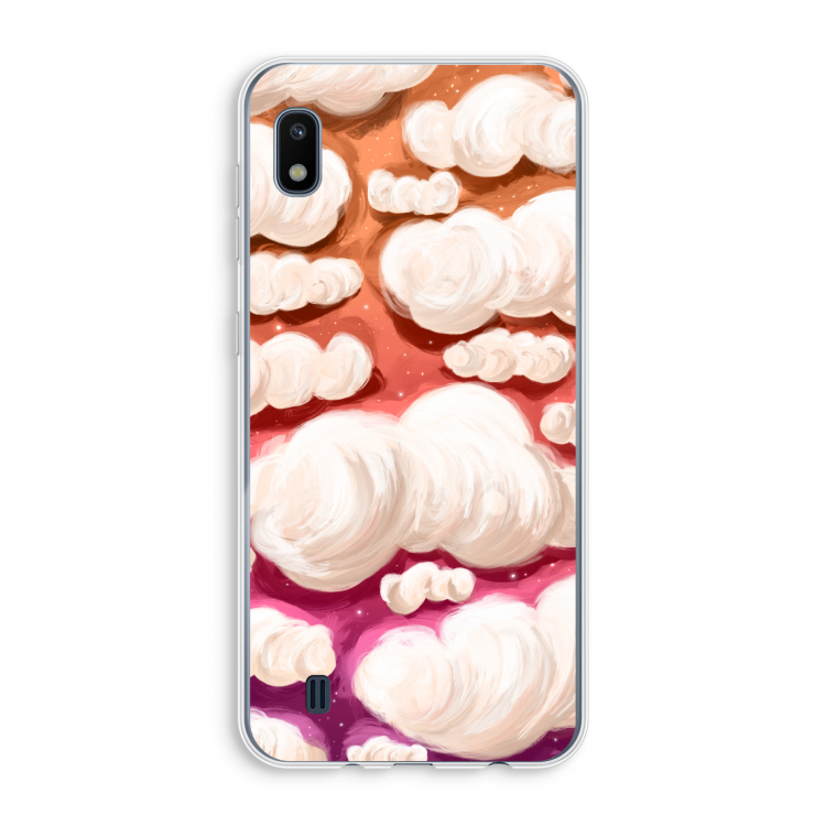 Katoen Wolken: Samsung Galaxy A10 Transparant Hoesje