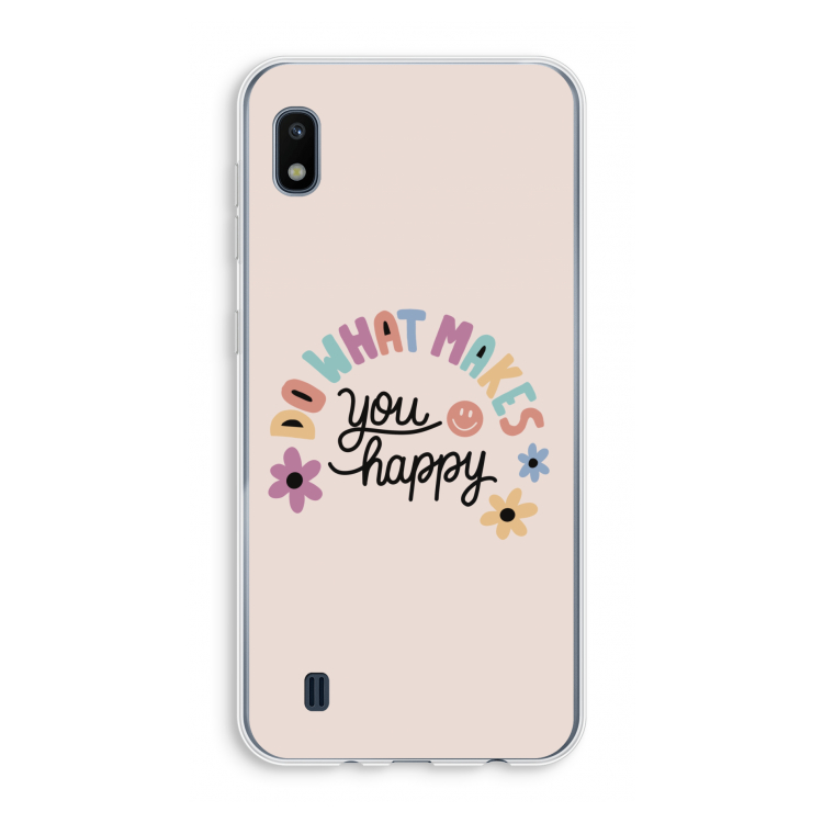 Happy days: Samsung Galaxy A10 Transparant Hoesje