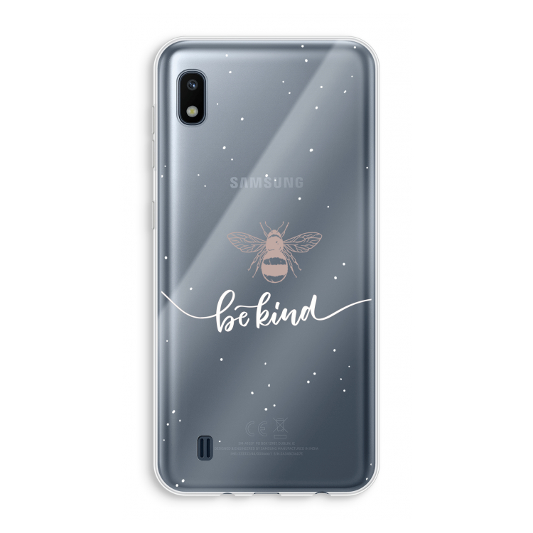 Be(e) kind: Samsung Galaxy A10 Transparant Hoesje
