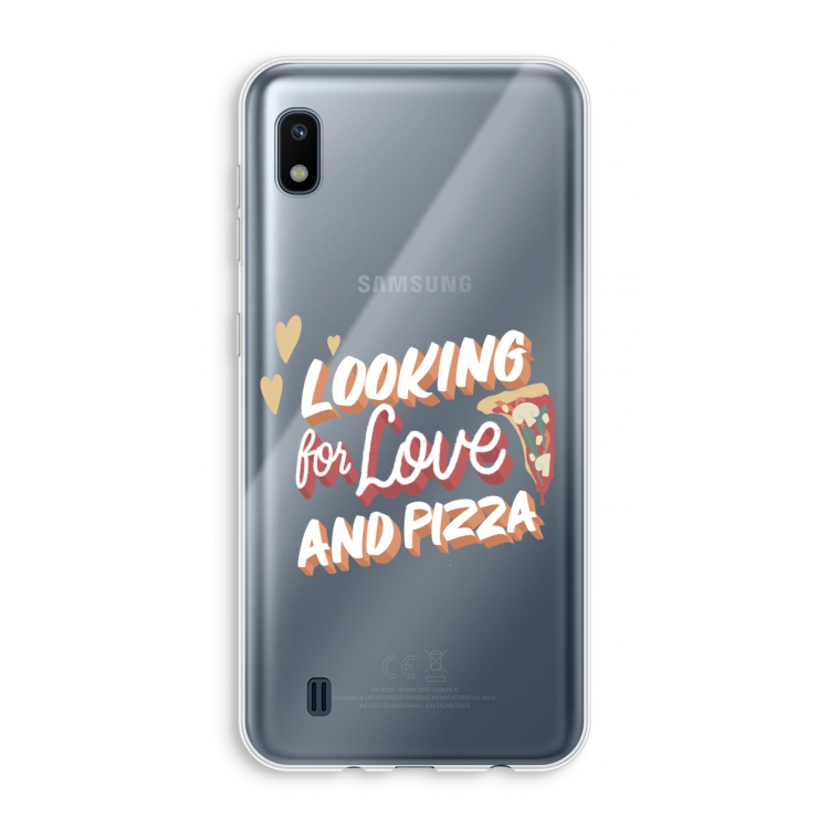 Pizza is the answer: Samsung Galaxy A10 Transparant Hoesje
