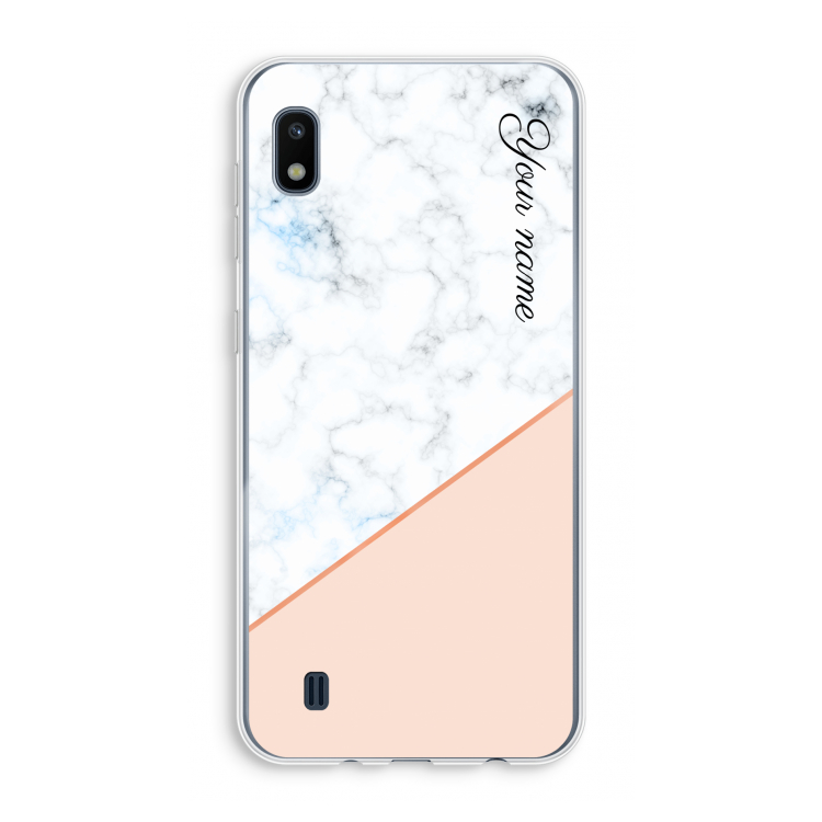 Marmer in stijl: Samsung Galaxy A10 Transparant Hoesje