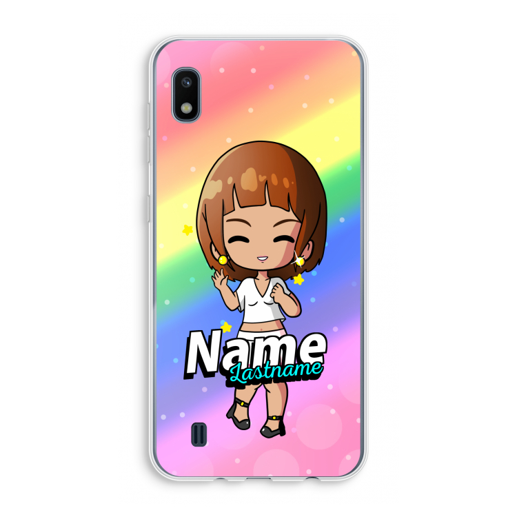 Chibi Maker vrouw: Samsung Galaxy A10 Transparant Hoesje