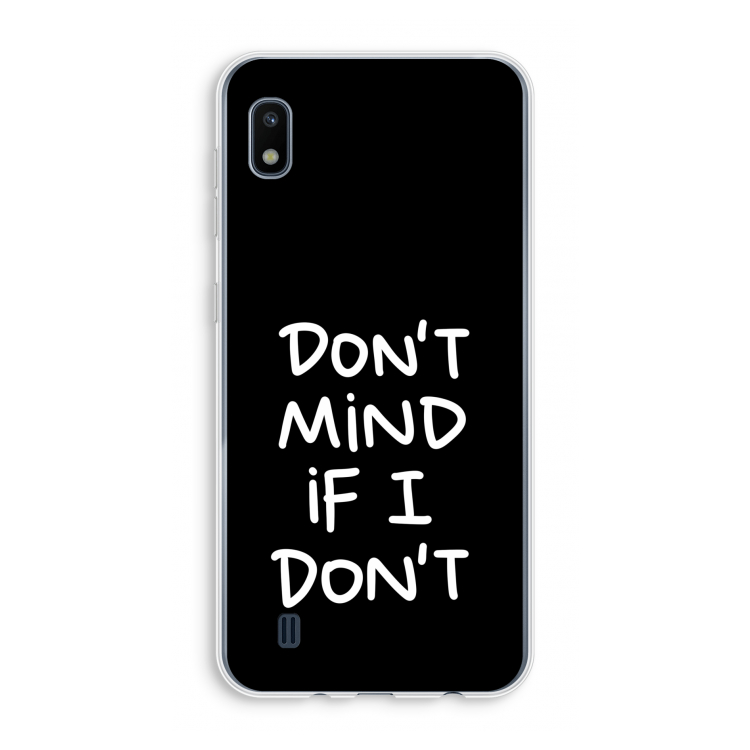 Don't Mind: Samsung Galaxy A10 Transparant Hoesje
