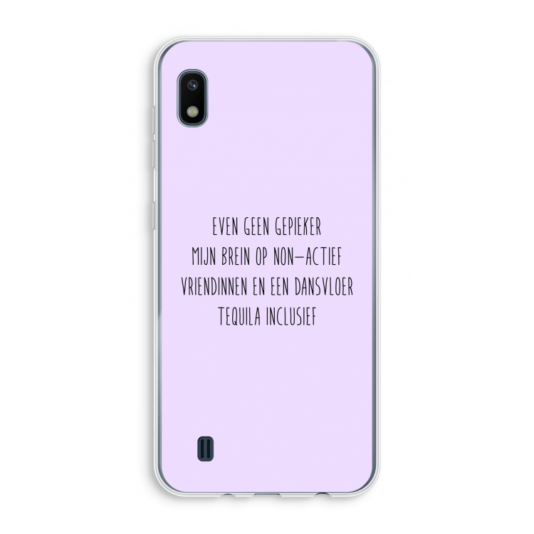 Tequila: Samsung Galaxy A10 Transparant Hoesje
