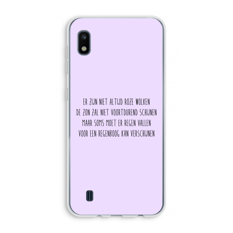 Regenboog: Samsung Galaxy A10 Transparant Hoesje