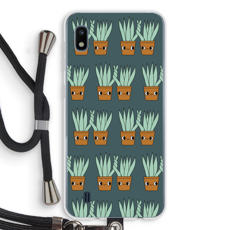 Sansevieria: Samsung Galaxy A10 Transparant Hoesje met koord