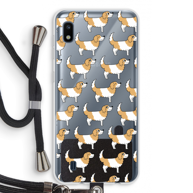 Doggy: Samsung Galaxy A10 Transparant Hoesje met koord