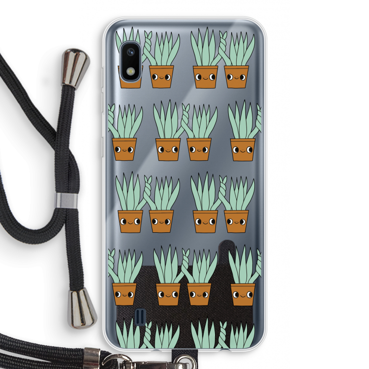 Sansevieria: Samsung Galaxy A10 Transparant Hoesje met koord