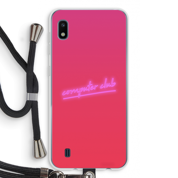 Vice Glow: Samsung Galaxy A10 Transparant Hoesje met koord
