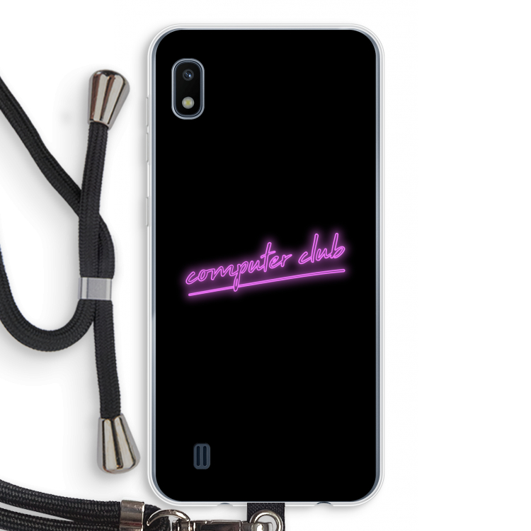 Vice Black: Samsung Galaxy A10 Transparant Hoesje met koord