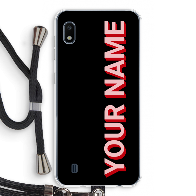 Namecase: Samsung Galaxy A10 Transparant Hoesje met koord