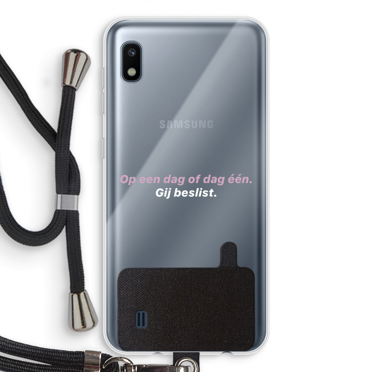 gij beslist: Samsung Galaxy A10 Transparant Hoesje met koord