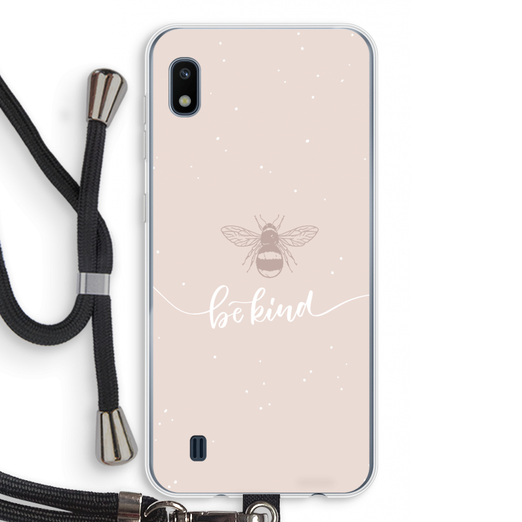 Be(e) kind: Samsung Galaxy A10 Transparant Hoesje met koord