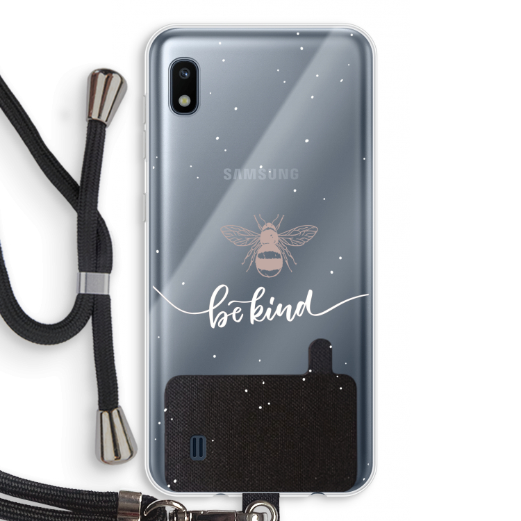 Be(e) kind: Samsung Galaxy A10 Transparant Hoesje met koord