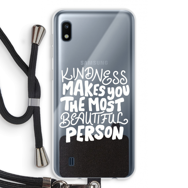 The prettiest: Samsung Galaxy A10 Transparant Hoesje met koord