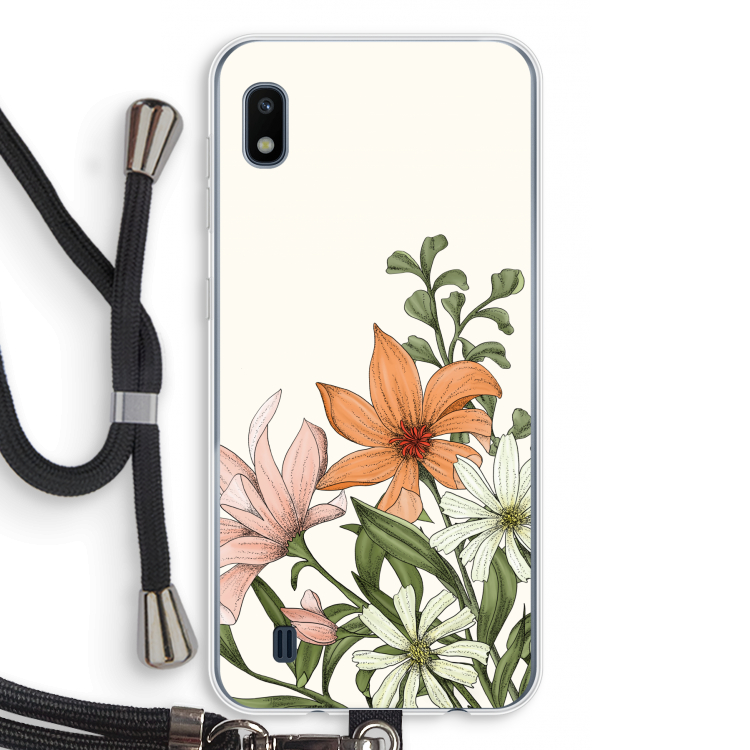 Floral bouquet: Samsung Galaxy A10 Transparant Hoesje met koord