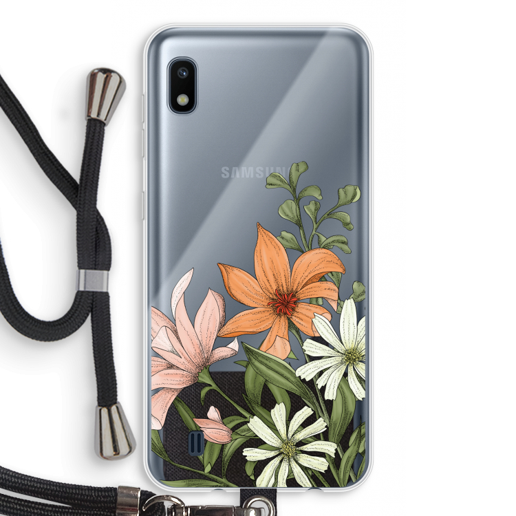 Floral bouquet: Samsung Galaxy A10 Transparant Hoesje met koord
