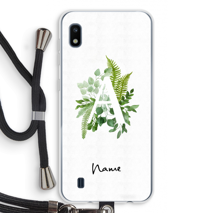 Green Brush: Samsung Galaxy A10 Transparant Hoesje met koord