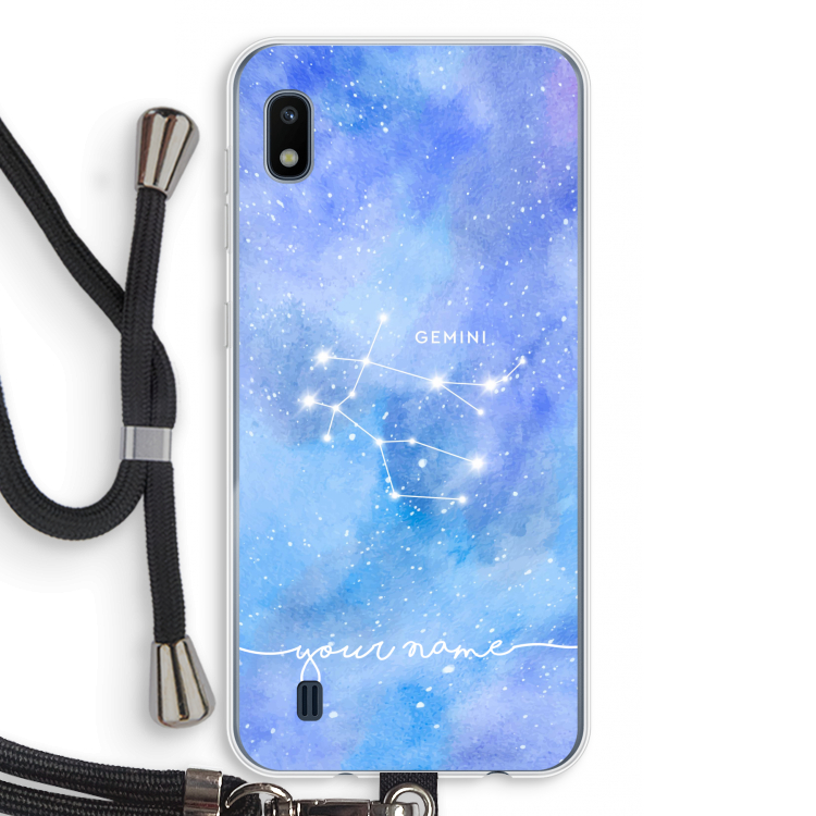 Sterrenbeeld - Licht: Samsung Galaxy A10 Transparant Hoesje met koord