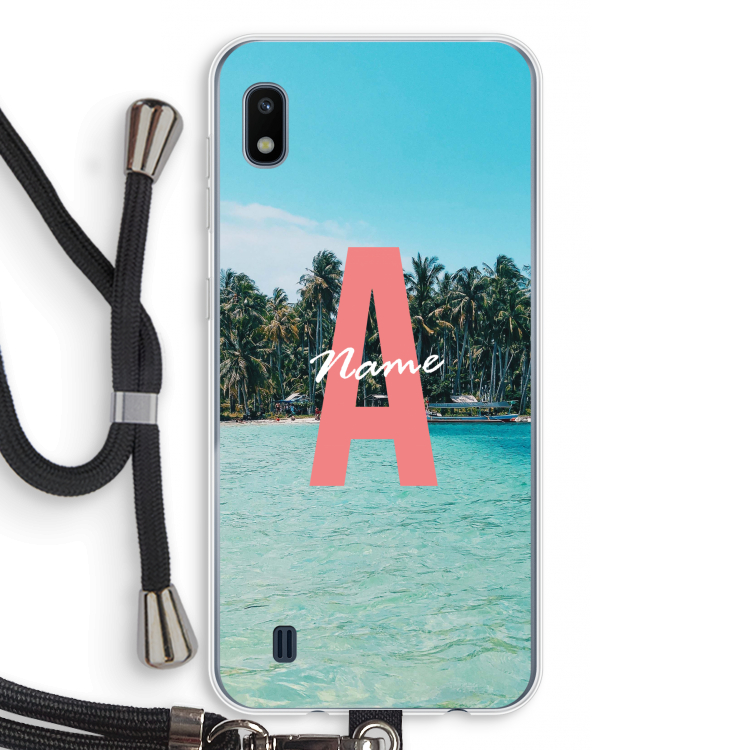 Pacific Dream: Samsung Galaxy A10 Transparant Hoesje met koord