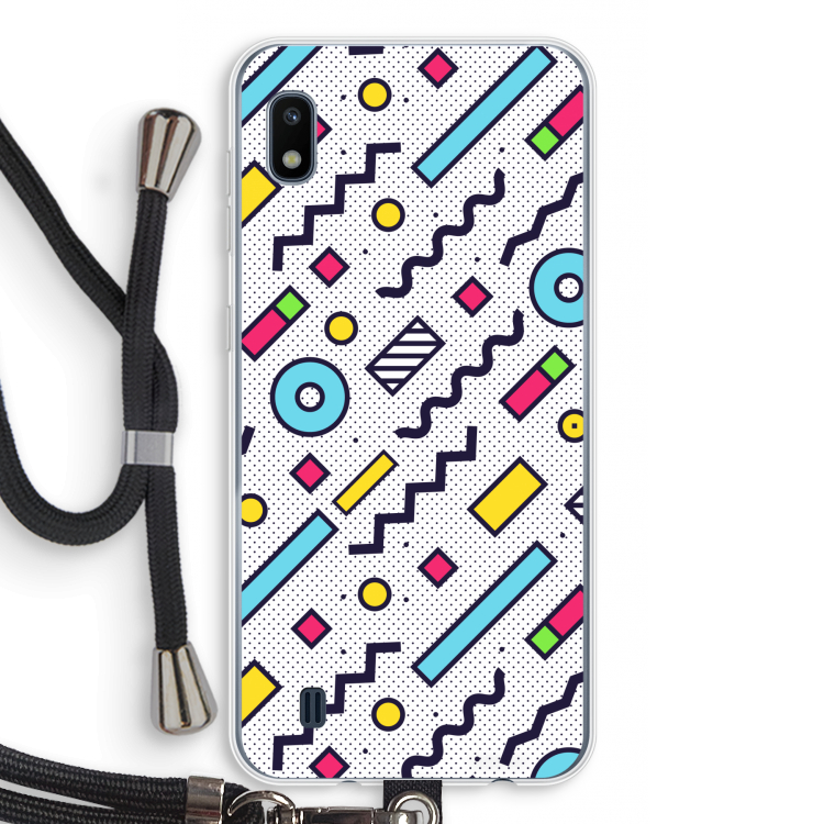 8-bit N°8: Samsung Galaxy A10 Transparant Hoesje met koord