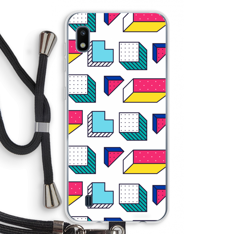8-bit N°7: Samsung Galaxy A10 Transparant Hoesje met koord