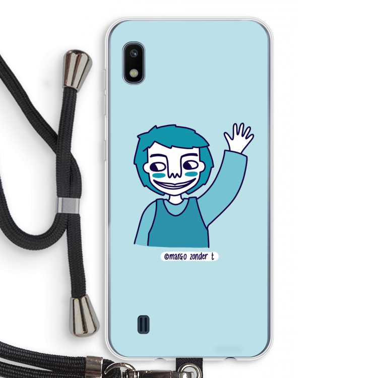Zwaai: Samsung Galaxy A10 Transparant Hoesje met koord