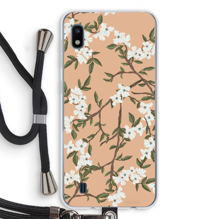 Blossoming spring: Samsung Galaxy A10 Transparant Hoesje met koord