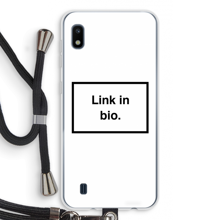 Link in bio: Samsung Galaxy A10 Transparant Hoesje met koord