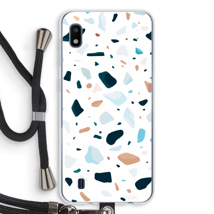 Terrazzo N°13: Samsung Galaxy A10 Transparant Hoesje met koord