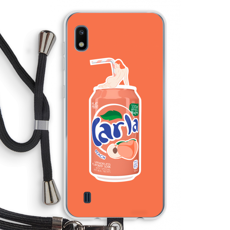 S(peach)less: Samsung Galaxy A10 Transparant Hoesje met koord