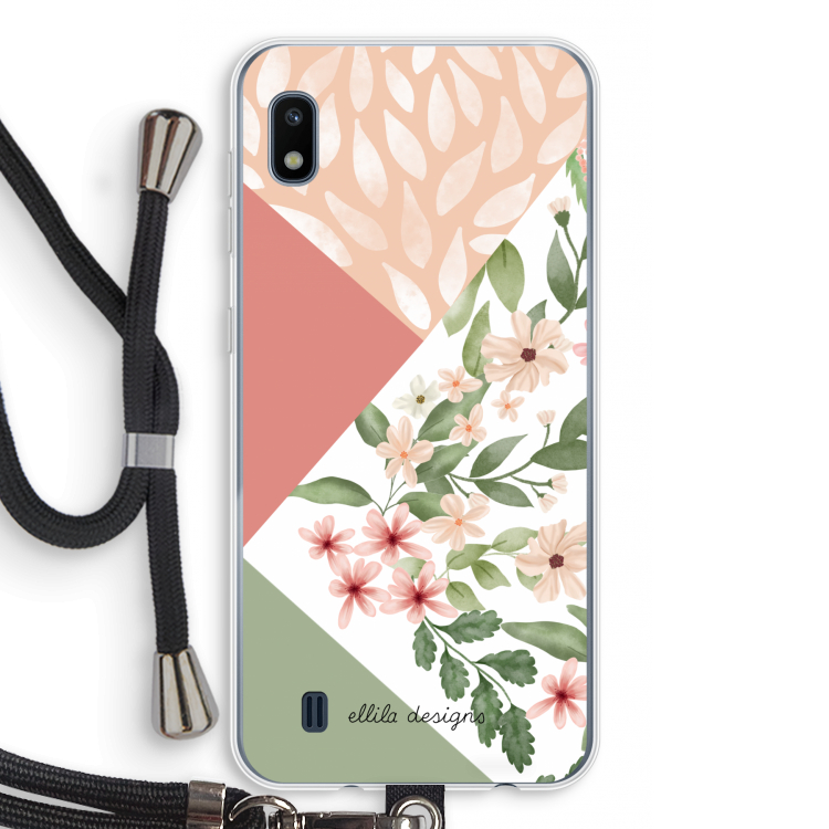Sweet heaven geometrics: Samsung Galaxy A10 Transparant Hoesje met koord