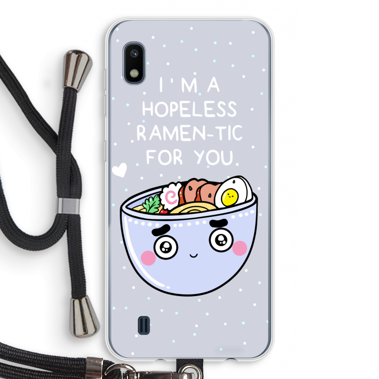 I'm A Hopeless Ramen-Tic For You: Samsung Galaxy A10 Transparant Hoesje met koord
