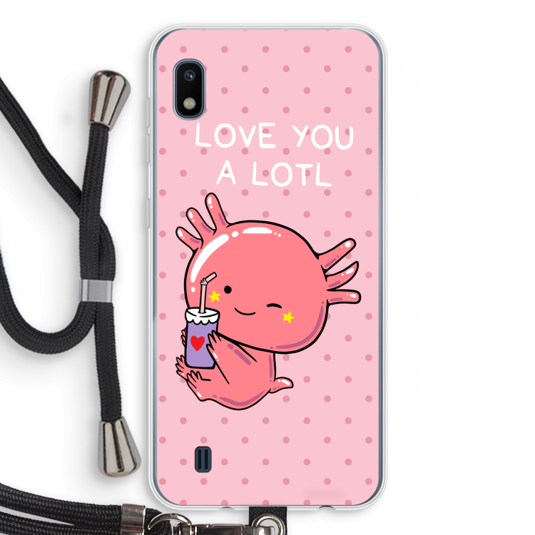 Love You A Lotl: Samsung Galaxy A10 Transparant Hoesje met koord