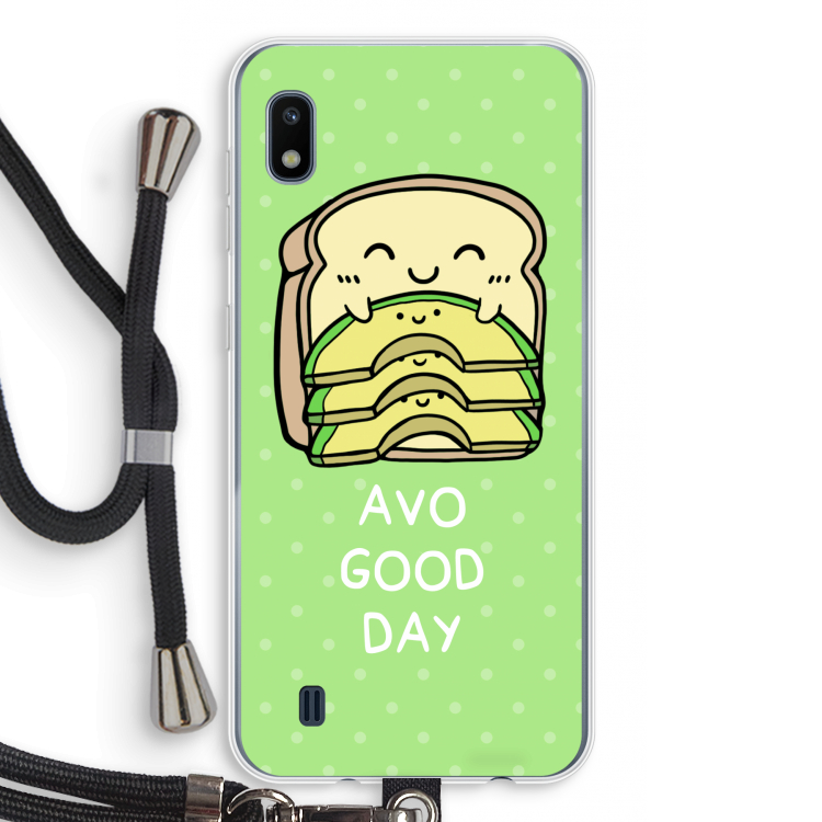 Avo Good Day: Samsung Galaxy A10 Transparant Hoesje met koord