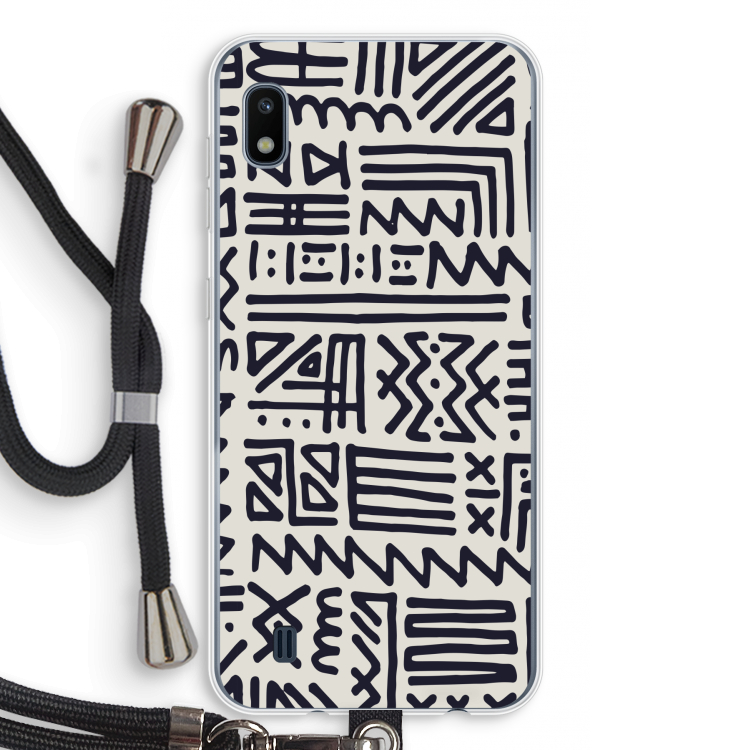Marrakech print: Samsung Galaxy A10 Transparant Hoesje met koord