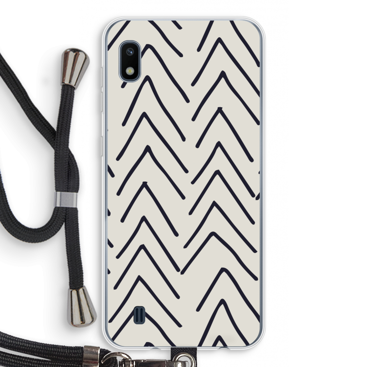 Marrakech Arrows: Samsung Galaxy A10 Transparant Hoesje met koord