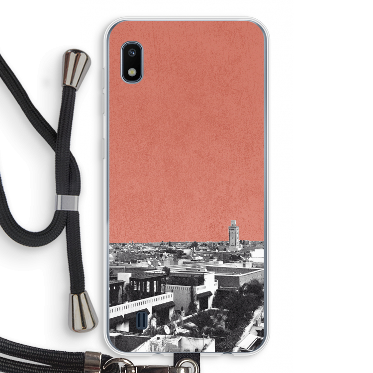 Marrakech Skyline : Samsung Galaxy A10 Transparant Hoesje met koord