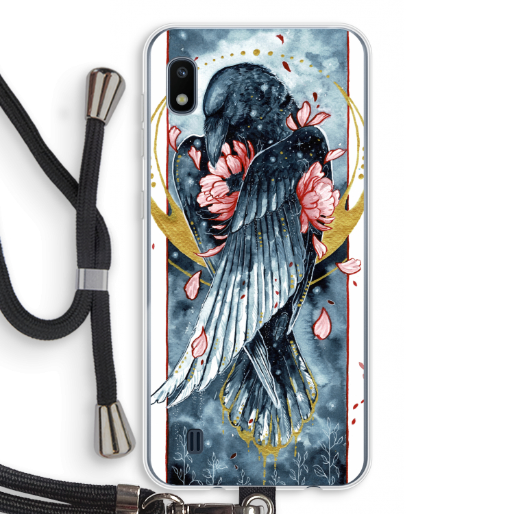 Golden Raven: Samsung Galaxy A10 Transparant Hoesje met koord