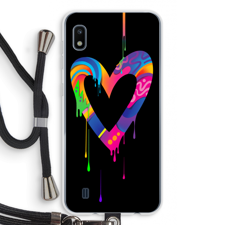 Melts My Heart: Samsung Galaxy A10 Transparant Hoesje met koord