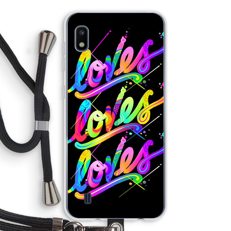 Loves: Samsung Galaxy A10 Transparant Hoesje met koord