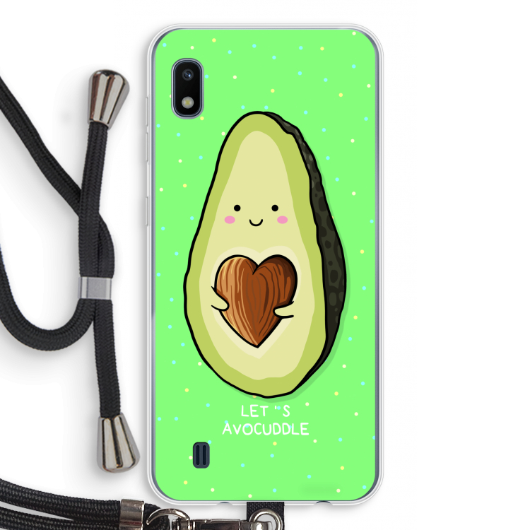Avocuddle: Samsung Galaxy A10 Transparant Hoesje met koord
